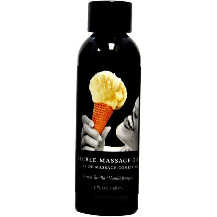 Ulei Masaj Comestibil Earthly Body "Vanilie" 60 ml