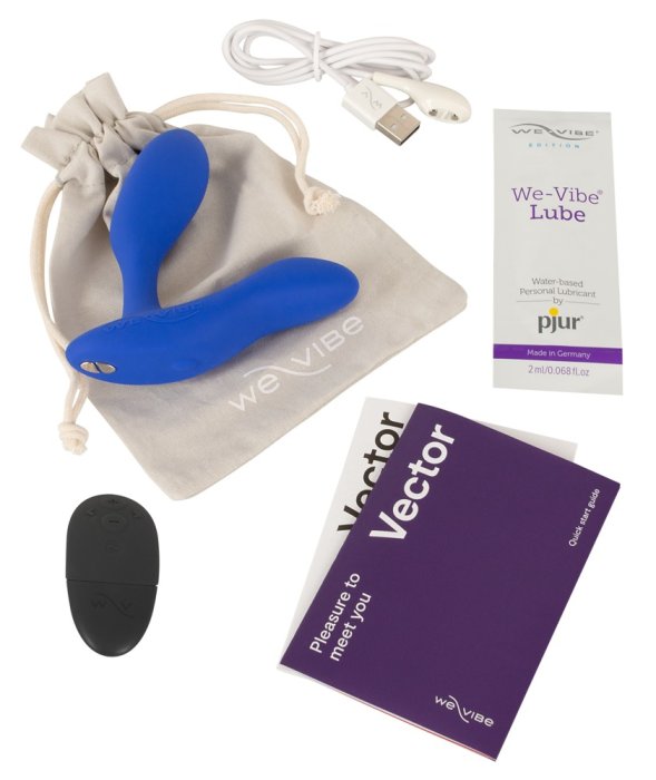 Vibrator We-Vibe »Vector+« 10,9 cm - Albastru - vedere de ansamblu