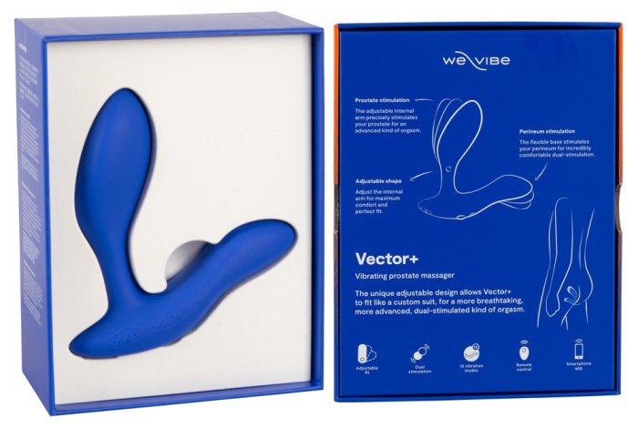 Vibrator We-Vibe »Vector+« 10,9 cm - Albastru - vedere 11