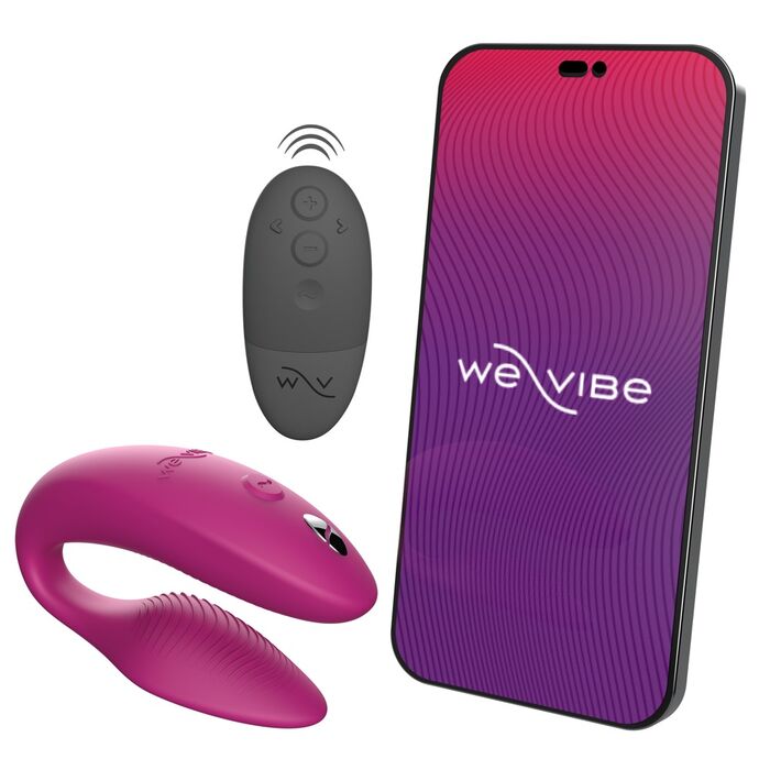 Vibratore Cupluri We-Vibe »Sync 2« 7,5 cm - Roz