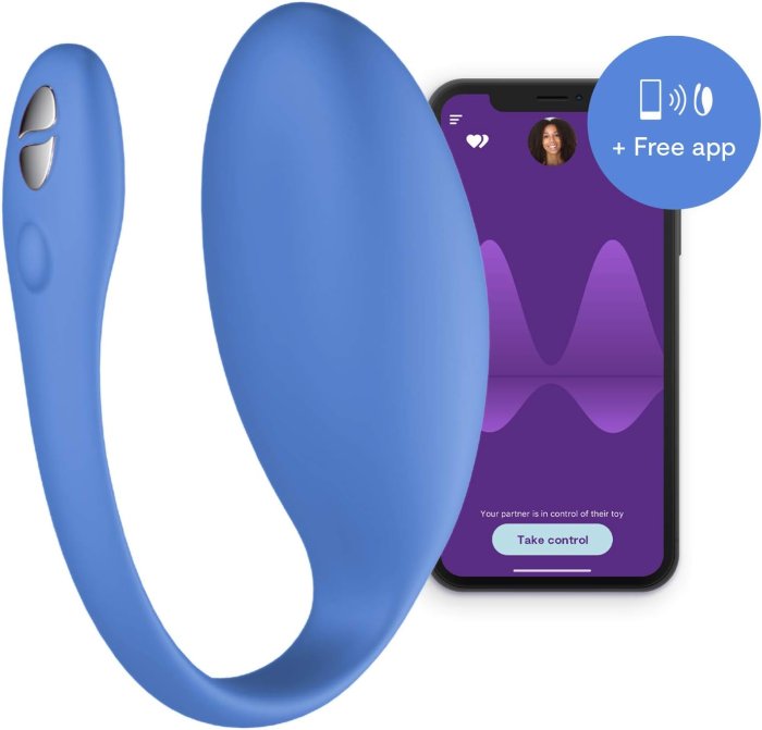 Vibrator Cupluri We-Vibe »Jive« 7,4 cm - Albastru - detaliu design