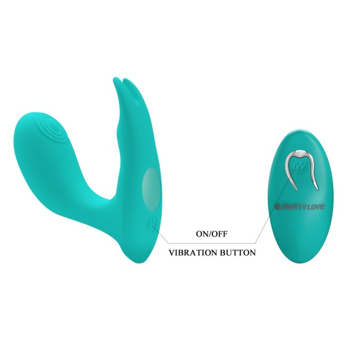 Vibrator Pretty Love "Idabelle" 10,1 cm - Verde - accesorii incluse
