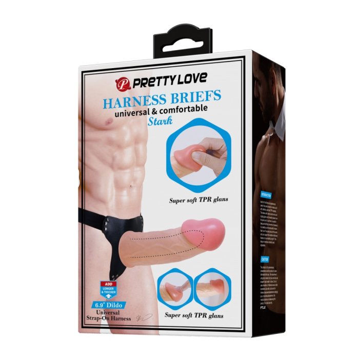 Strapon Barbati Pretty Love »Stark« 17,5 cm - Natural - vedere 11