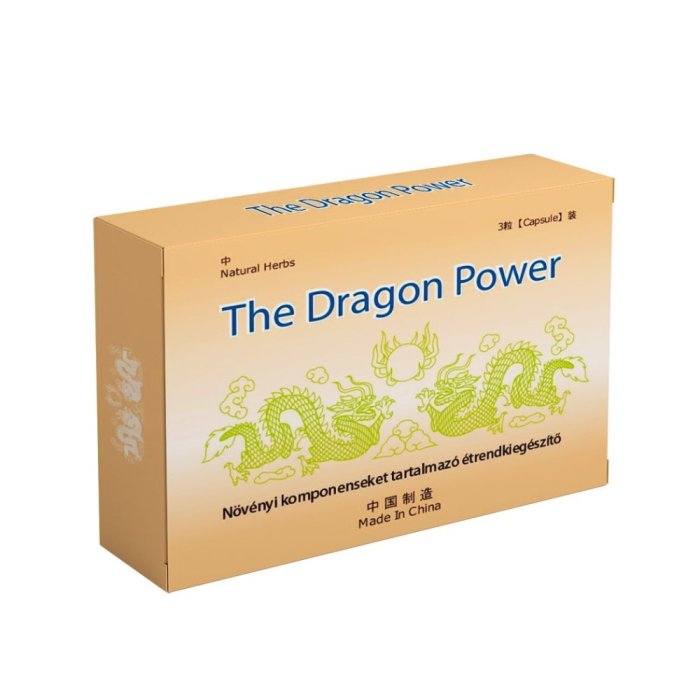 Pastile Potenta Natural Herbs " The Dragon Power" 3 Bucati - vedere frontala