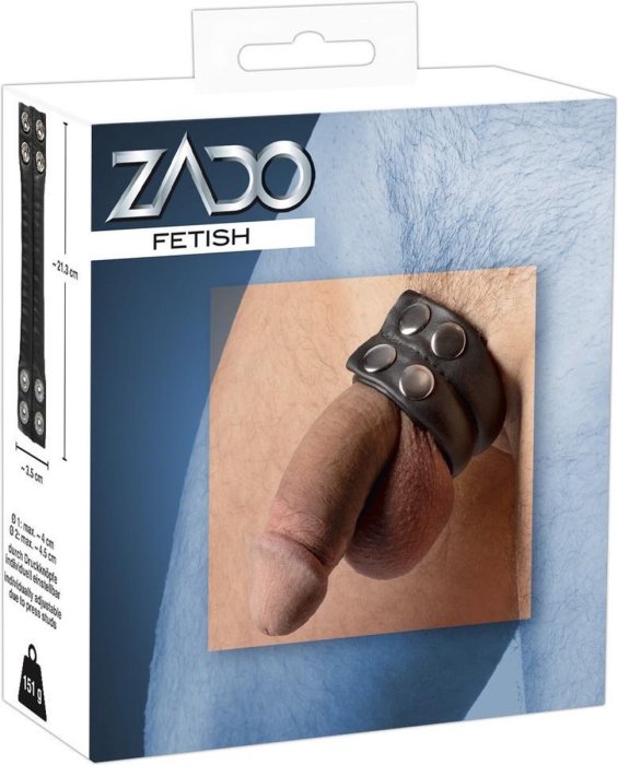 Inel Penis "Zado" 21,3 cm - Negru##