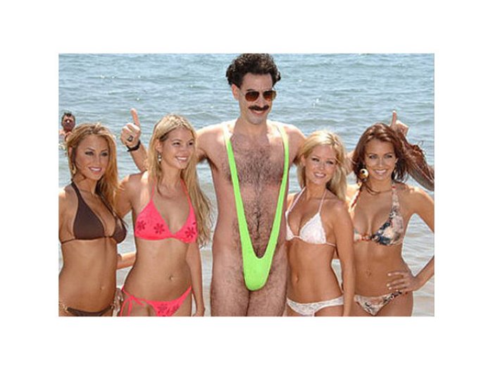 Body chiloti barbati  Blue Line Mankini Verde Neon S-L