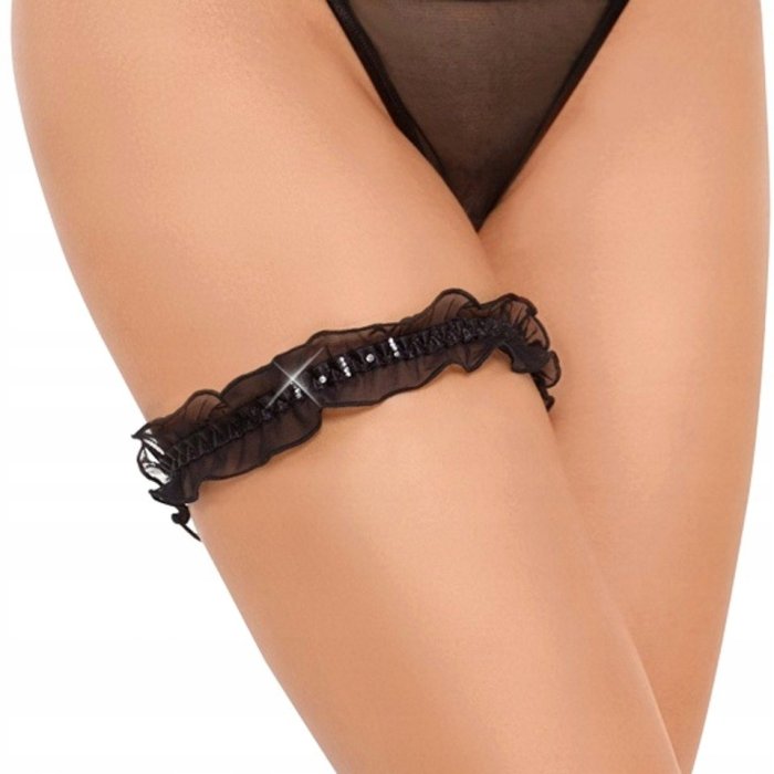 Jartiera din Dantela Softline - Negru