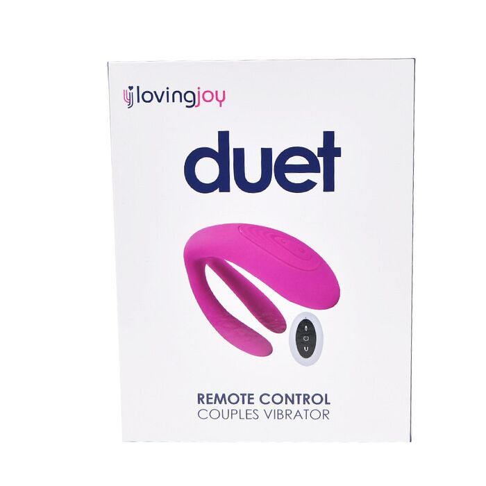 Vibrator Cupluri Loving Joy »Duet Remote Control« 20 cm - Violet