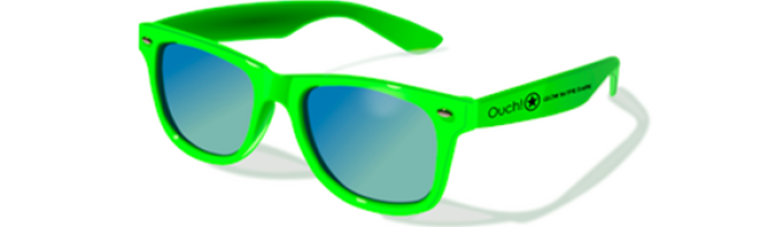 Ochelari de Soare cu Rama Fosforescenta Ouch##
