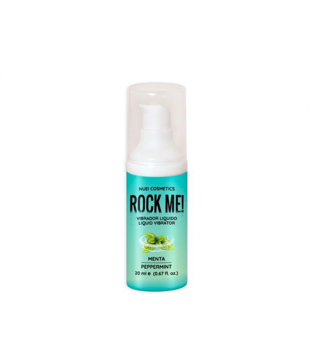 Gel Stimulator NUEI COSMETICS "Rock me! Menta & Cream Liquid Vibrator" 20 ml - detaliu design