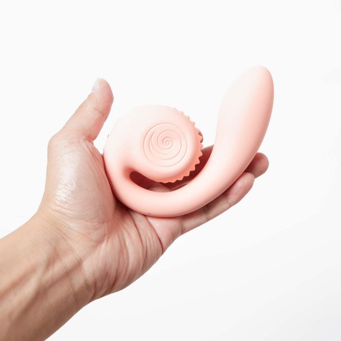 Vibrator Snail Vibe »Gizi Rabbit« 12 cm - Roz - accesorii incluse
