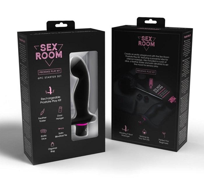 Set jucarii sexuale pentru prostata Sex Room »Prostate Play Kit« 15 cm - Negru