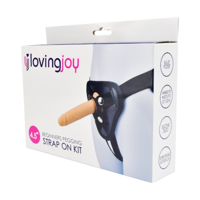 StrapOn Femei Loving Joy »Beginners Pegging« 11,5 cm - Natural