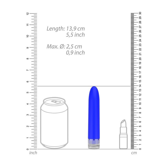 Vibrator Luminous »Eleni« 14 cm - Albastru