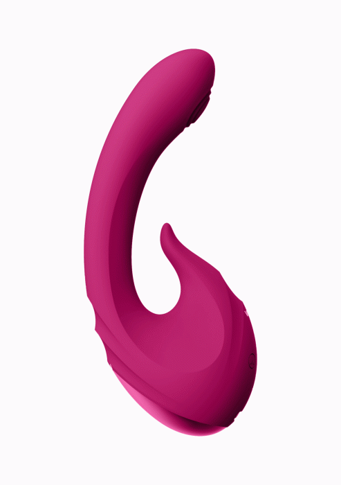 Vibrator VIVE »Miky Pulse-Wave & Flickering Silicone« 12 cm - Roz
