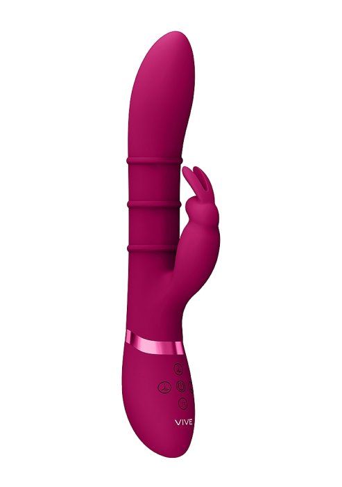 Vibrator VIVE »Up & Down Stimulating Rings G-Spot Rabbit« 24 cm - culoare si material