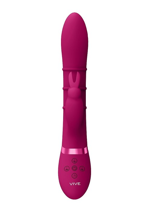 Vibrator VIVE »Up & Down Stimulating Rings G-Spot Rabbit« 24 cm - detaliu ambalaj