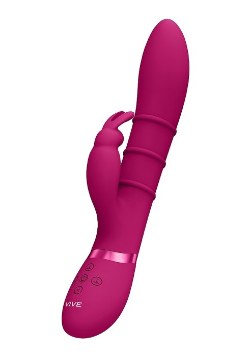Vibrator VIVE »Up & Down Stimulating Rings G-Spot Rabbit« 24 cm - accesorii incluse