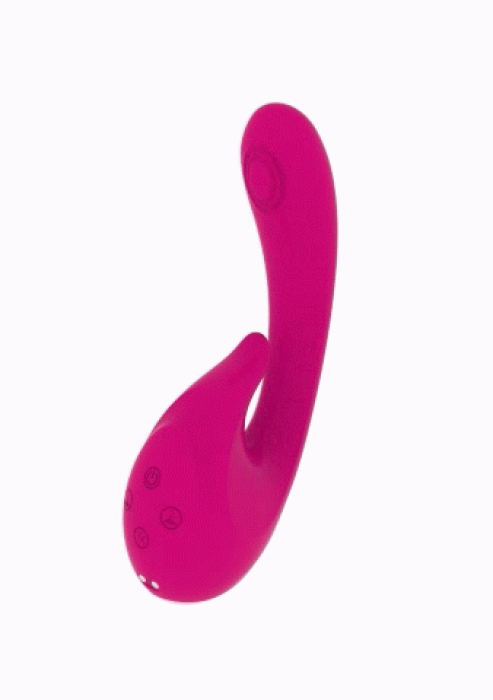 Vibrator VIVE »Miky Pulse-Wave & Flickering Silicone« 12 cm - Roz