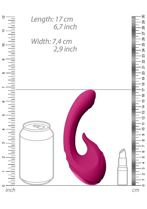 Vibrator VIVE »Miky Pulse-Wave & Flickering Silicone« 12 cm - Roz