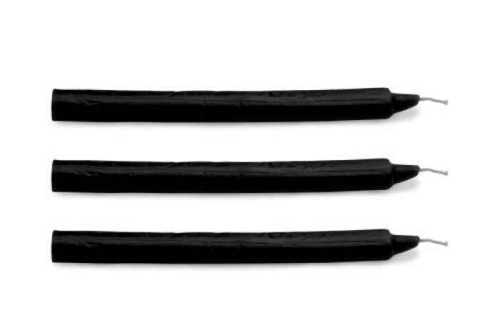 Set Lumanari Ceara Rece Master Series "Fire Sticks" 3 Bucati - Negru - culoare si material