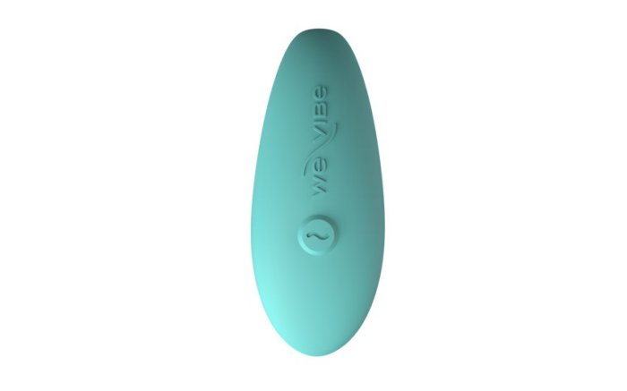 Vibrator Cupluri We-Vibe »Sync Lite Aqua« 7,8 cm - Turcoaz, Tester - vedere laterala
