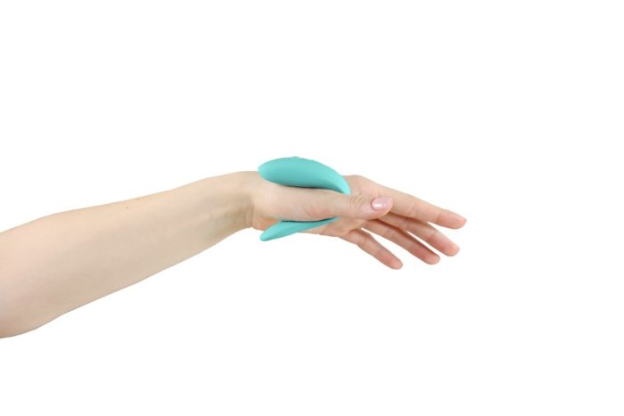 Vibrator Cupluri We-Vibe »Sync Lite Aqua« 7,8 cm - Turcoaz, Tester - vedere spate