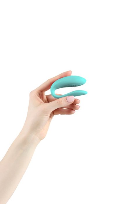 Vibrator Cupluri We-Vibe »Sync Lite Aqua« 7,8 cm - Turcoaz, Tester - accesorii incluse