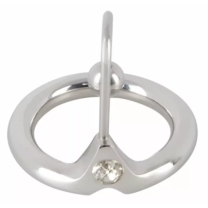 Inel penis cu bila metalica Penis Plug "Thrilling Sperm Stopper" Argintiu##