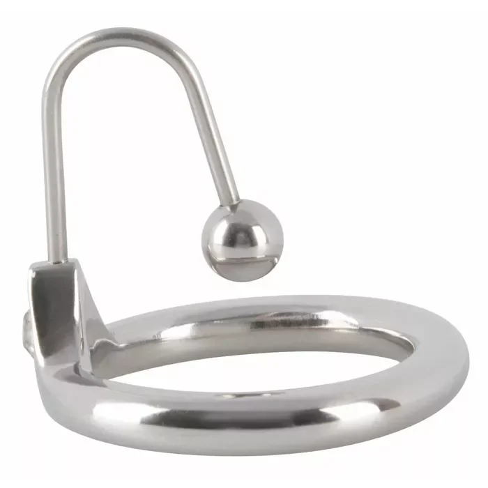 Inel penis cu bila metalica Penis Plug "Thrilling Sperm Stopper" Argintiu##
