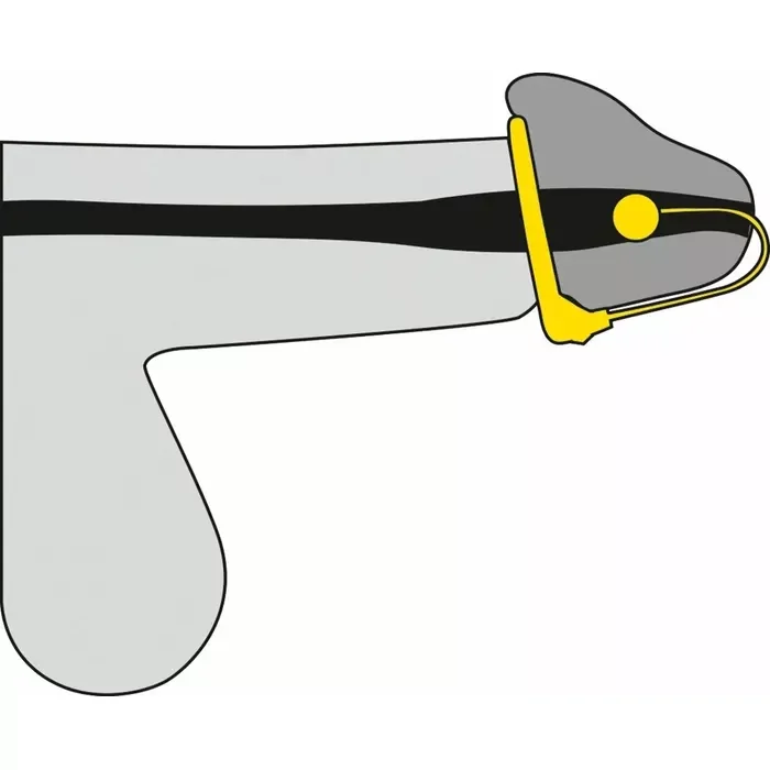 Inel penis cu bila metalica Penis Plug "Thrilling Sperm Stopper" Argintiu##