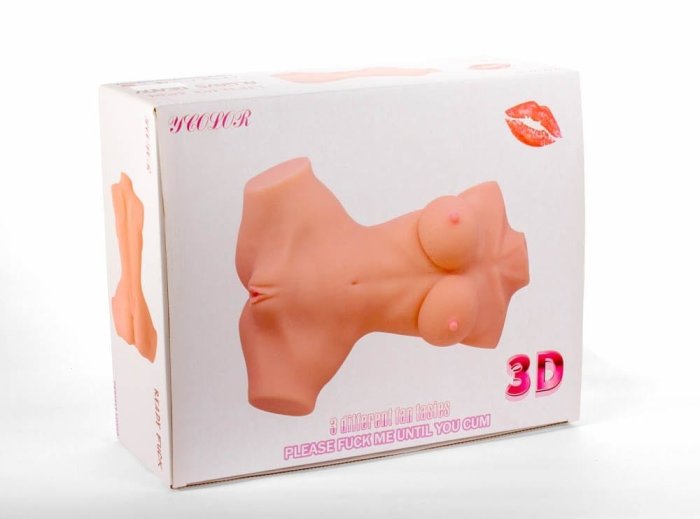 Masturbator 3D "Mistress" 42 cm - Natural - accesorii incluse