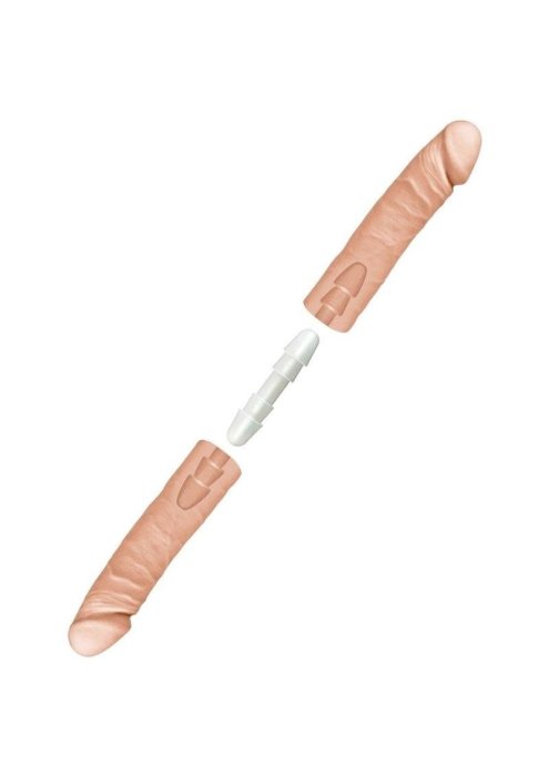 Dildo Dublu Doc Johnson "Dual Density"  41 cm - Natural##