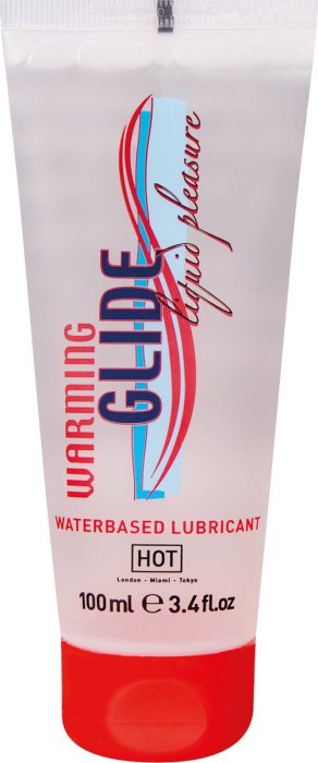 Lubrifiant Intim Hot "Warming Glide" 100 ml - vedere frontala
