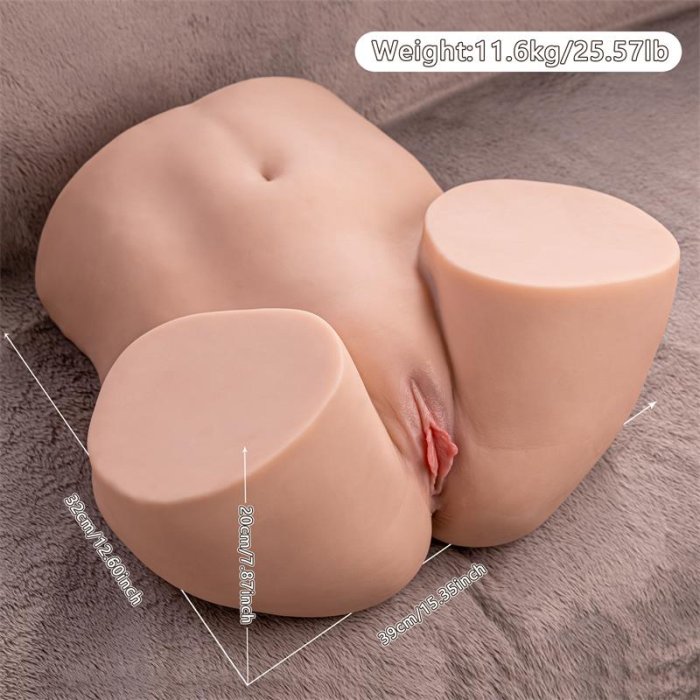 Masturbator Fund Femeie XISE "Ethel Torso" 37 cm - Natural - detaliu design