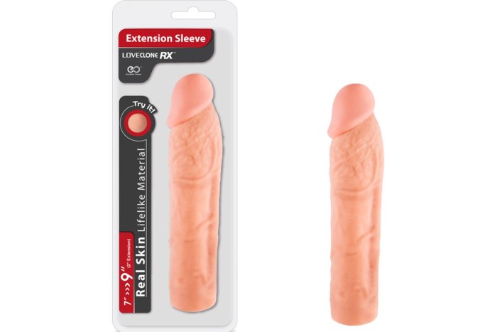 Prelungitor Penis Excellent Power »LoveClone RX 9« 23 cm - Natural