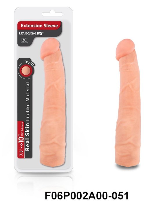 Prelungitor Penis Excellent Power »LoveClone RX 10« 24,5 cm - Natural