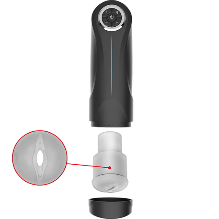Masturbator Jamyjob's "Milker Stroker Up and Down" Negru - dimensiuni complete