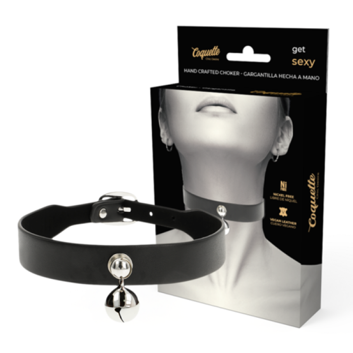 Choker din Piele Ecologica Coquette Chic Desire - Negru