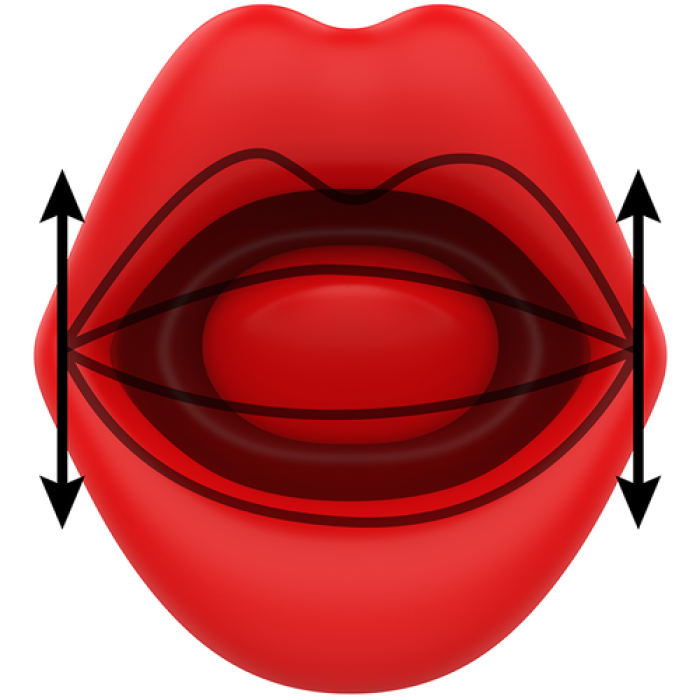 Limba cu Vibratii Mia Sicilia "Double Pleasure" Rosu - detaliu design