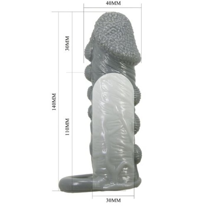 Prelungitor Penis Pretty Love »Realistic Skin« 14 cm - Negru