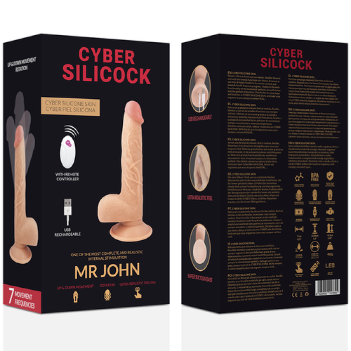 Vibrator Cyber Silicock »Mr. John« 24 cm - Natural