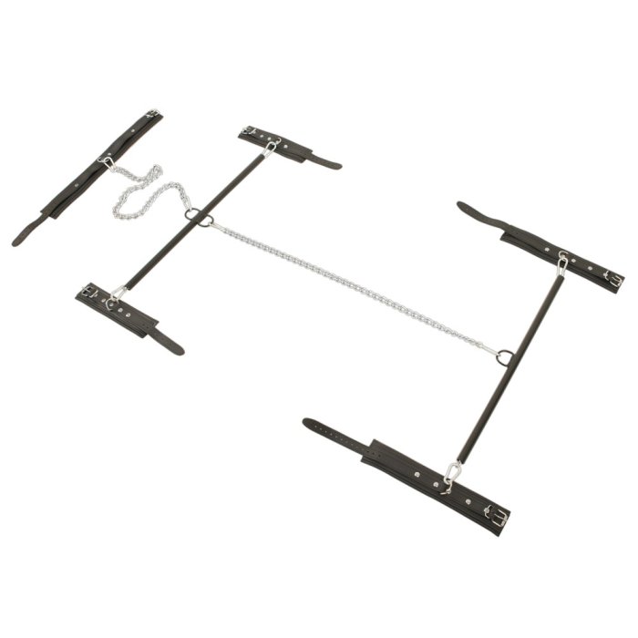 Set Bondage Piele Naturala  Zado - Negru##