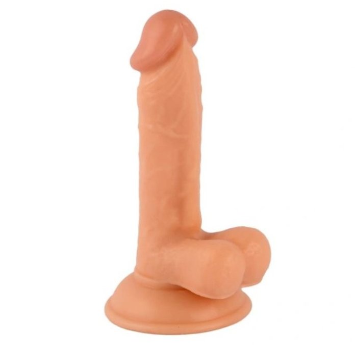 Dildo Ultra Realistic VSCNOVELTY "Mr.Rude" 18 cm - Natural - culoare si material
