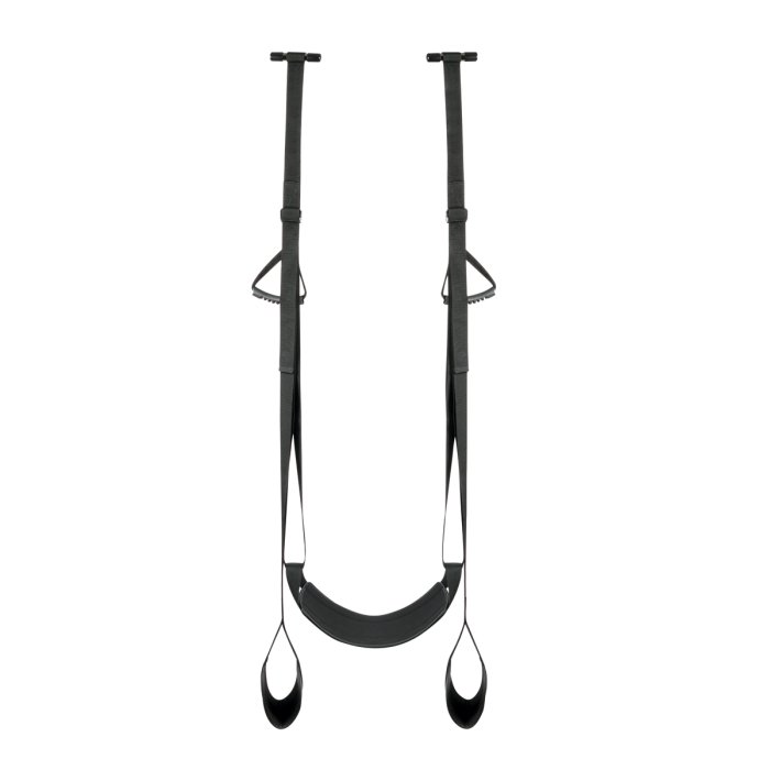 ​Leagan Sexual EasyToys »Bum Support Over The Door Swing« Negru - culoare si material
