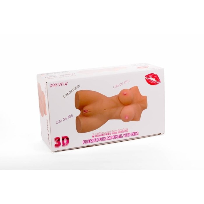 Masturbator 3D Mistress "Double Hole" 43 cm - Natural##