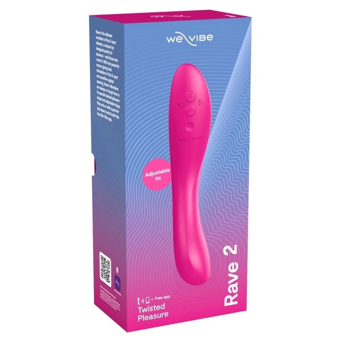 Vibrator  We-Vibe »Rave 2«  20,2 cm - Roz - Tester - vedere spate