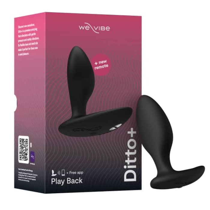 Vibrator WE-VIBE »Ditto+« Negru - Tester - detaliu ambalaj