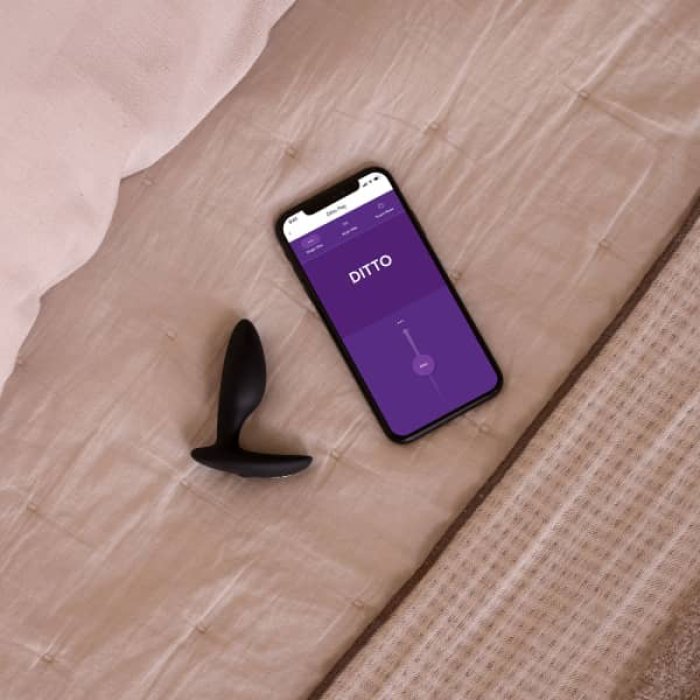 Vibrator WE-VIBE »Ditto+« Negru - Tester - dimensiuni complete