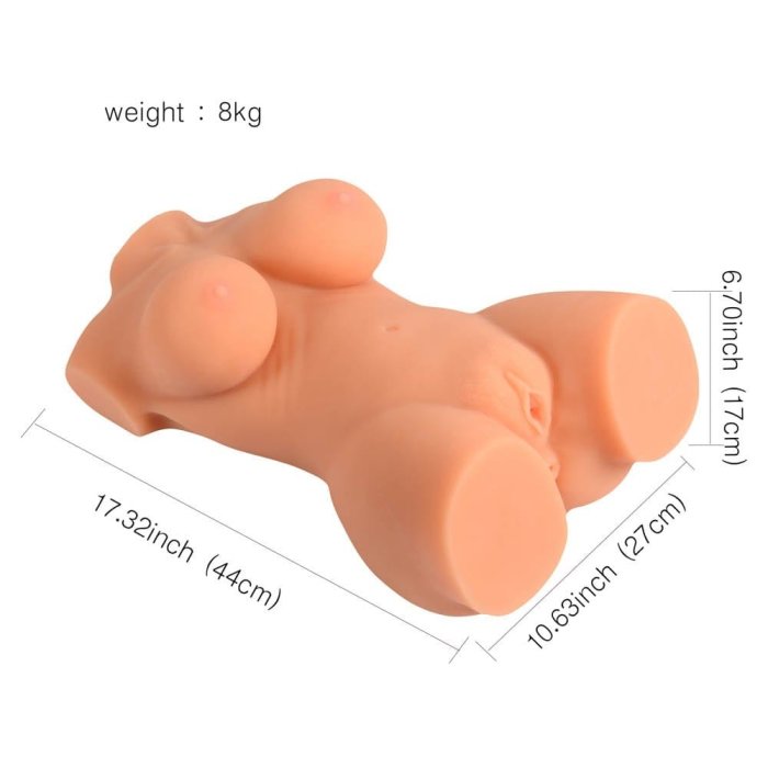 Masturbator 3D Mistress "Emma Half Body" 44 cm - Natural